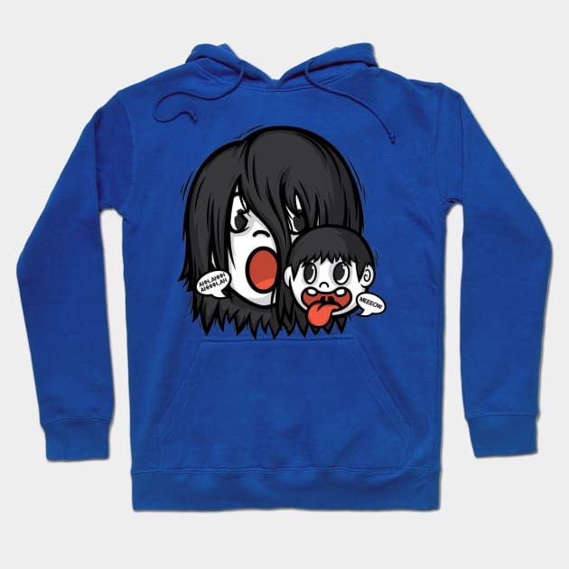 The Grudge Hoodie by a cat cooking